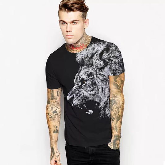 3d Digital Printing Loose Short Sleeve T-shirt