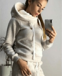 2020 Autumn Winter New Hot Style Women' Fleece Sports Suit Female