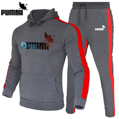 2 pieces sets tracksuits for man hooded sweatshirt+pants pullover hoodie sportwear suit homme casual men halloween clothes