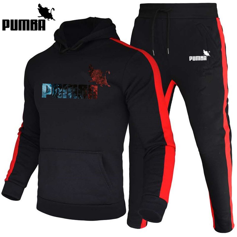 2 pieces sets tracksuits for man hooded sweatshirt+pants pullover hoodie sportwear suit homme casual men halloween clothes